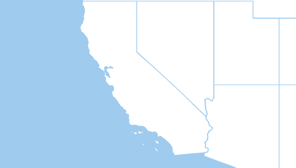 State of California & Nevada Map